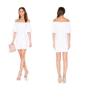 Susana Monaco Flutter Sleeve Dress in Sugar M